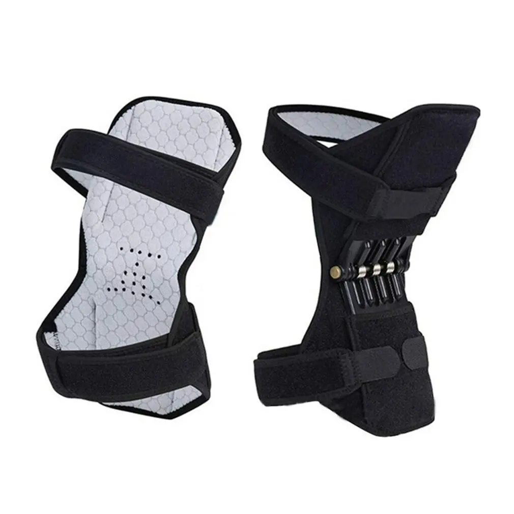 Non-slip Joint Support Knee Pads Patella Strap Breathable Power Lift Spring Force Booster Tendon Brace Band Pad | Дом и сад