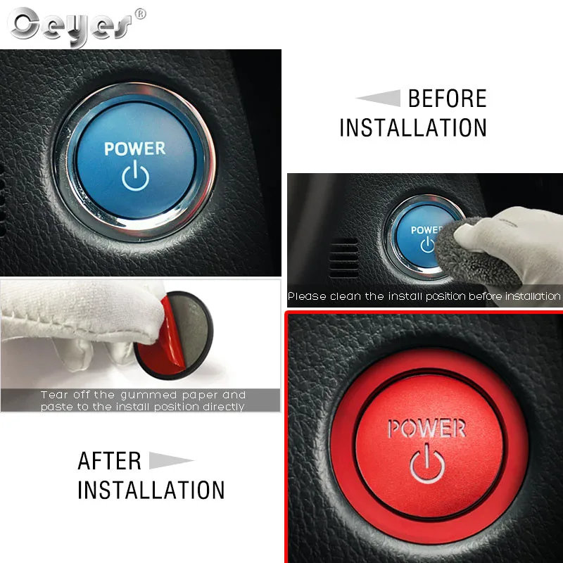 Start Engine Button Ring for TOYOTA (6)