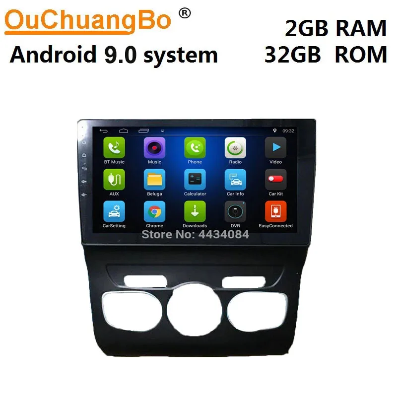 Ouchuangbo 9 дюймов Автомобильный аудио gps nav для Citroen C4 C4L 2011 2018 поддержка BT SWC wifi 1080P 4
