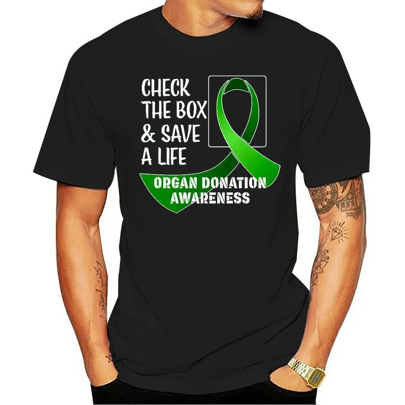 

Inktastic Check The Box Save A Life- Organ Donation Women'S Plus Size T-Shirt Plus Size Tee Shirt