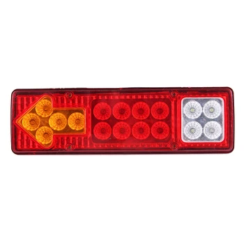 

Hot 12V/24V 17 LED Rear Trailer Truck Light Caravan Truck Tail Light Turn Signal Reverse Brake Rear Lamp Indicator Reverse Lamp