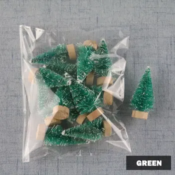 

Creative Merry Christmas Trees Mini Christmas Tree Snow Pine Christmas Decorations For New Year Present Ornaments Wholesale