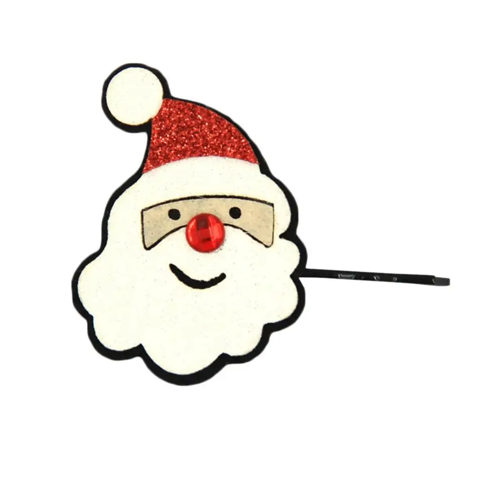 C Accessories Children Christmas Hairpins Cartoon Cute Sequins Hair Clips Christmas Gift Christmas Kids Baby Girls Hair - Цвет: C