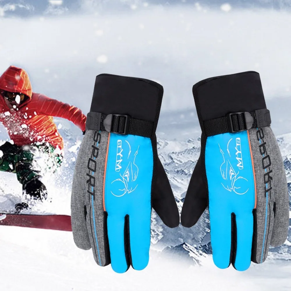 Men winter ski gloves waterproof non-slip outdoor sports warm warm velvet ski snow gloves guantes de nieve para mujer 30S19 (5)