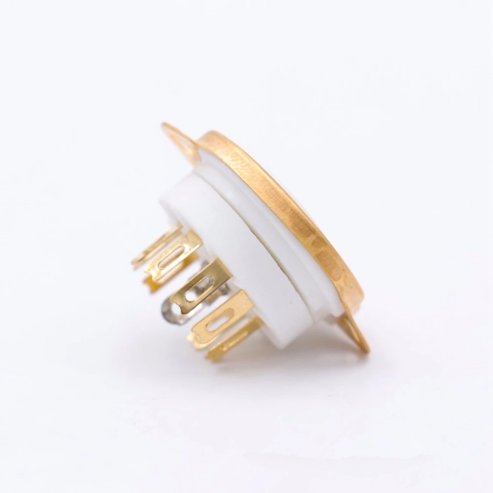 10 PCS 섀시 마운트 9핀 세라믹 진공관 소켓 베이스 12AX7 EF86 6922 EL84 6DJ8 12AU7 12AT7 Hifi 오디오 기타 튜브 앰프