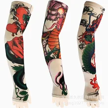 Татуировка лед рукав бесшовные наружные рукава мужчины и женщины татуированные руки езда за рулем солнцестойкие Экипировка мужчины t Татуировка лед рукав S