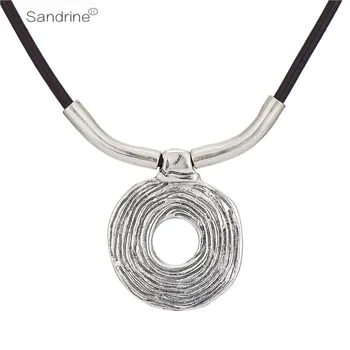 

Sandrine Fashion Jewelry Genuine Leather Short Choker Necklace For Women Dance Birthday Party Jewelry Accessory Necklaces