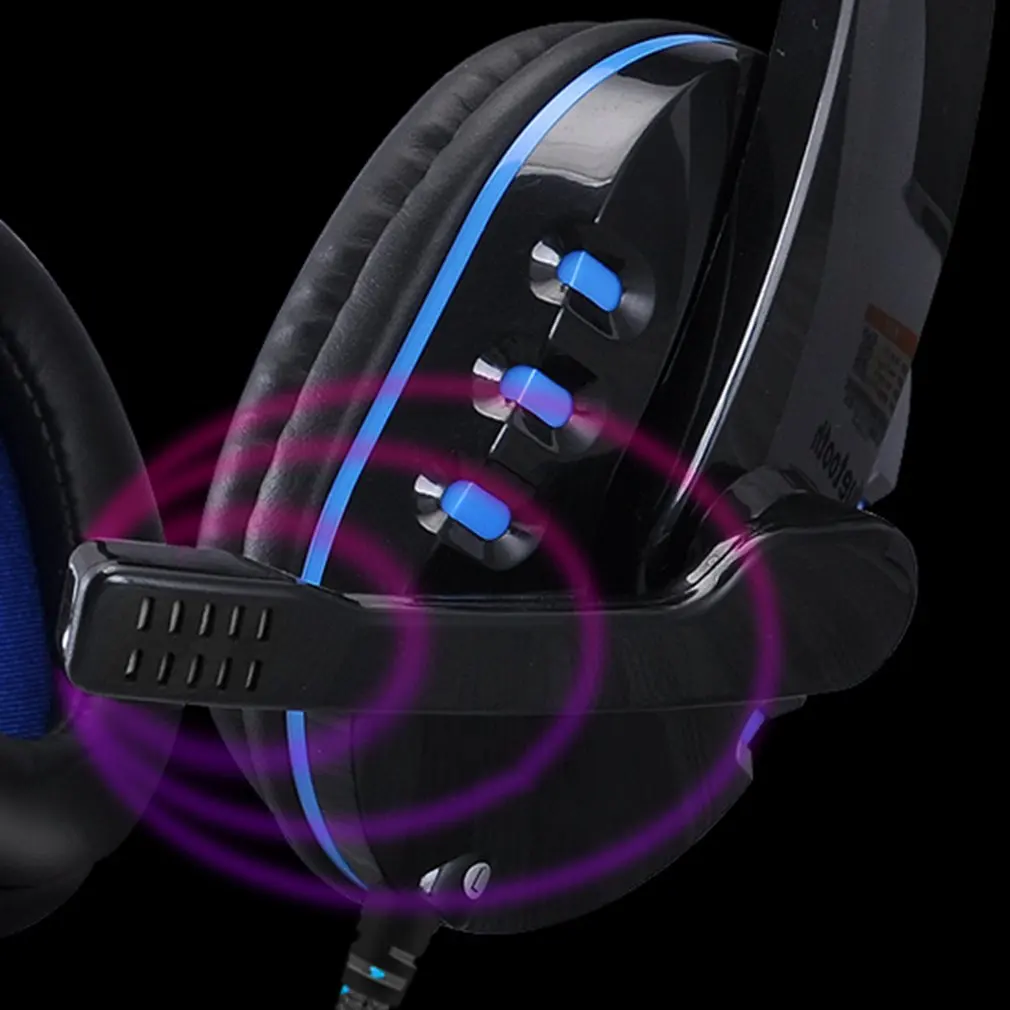 Stereo Wired Gaming Headsets Headphones with Mic For PS4 Sony PlayStation 4 / PC