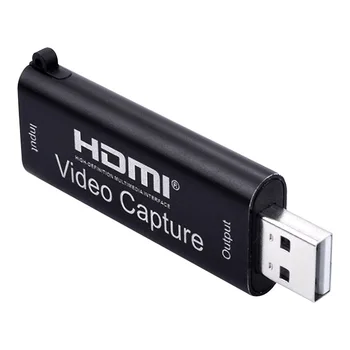 

Office Game Grabber USB2.0 HDMI Portable Live Streaming Aluminium Alloy Mini Video Card HD 1080P 4K Computer Components