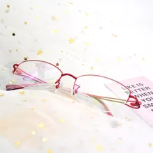 Новая модная Высококачественная Изысканная богиня близорукость очки для пресбиопии оправа ультра-легкий белый воротник полуоправы очки