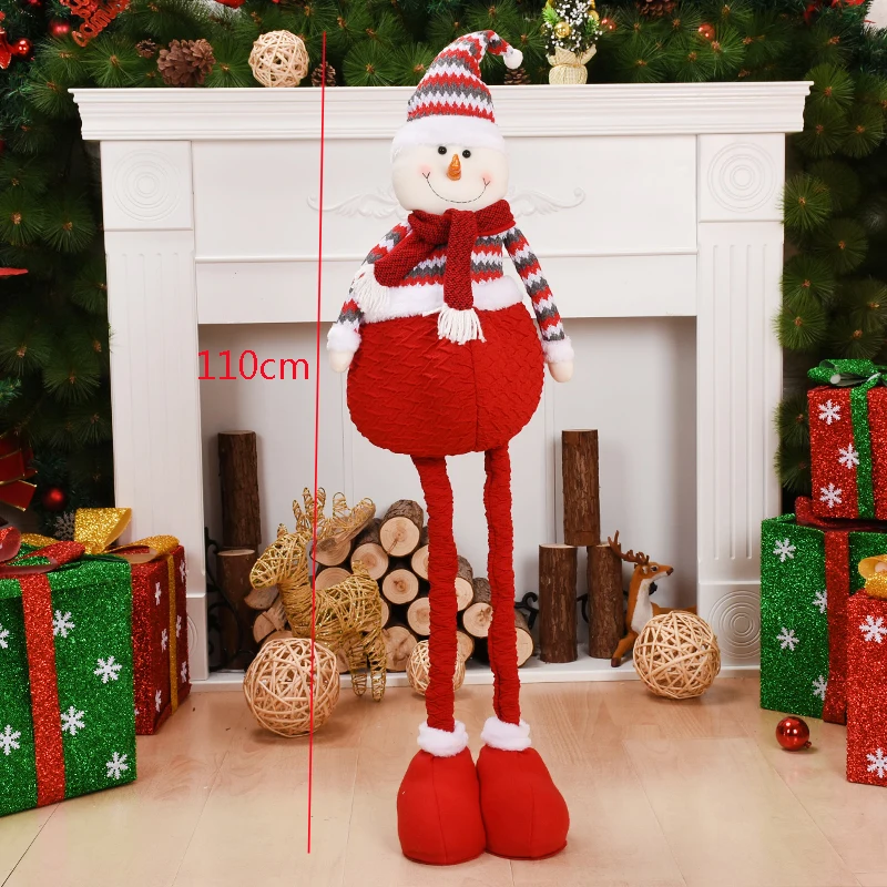 snowman Рождественские украшения для дома и офиса, милые куклы, рождественские, новогодние украшения, стоячие фигурки, игрушки для детей, подарок для детей, Navidad - Цвет: snowman