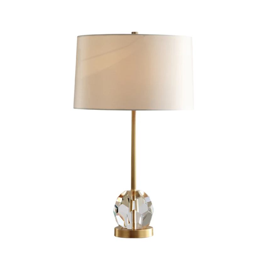 

Полностью медные хрустальные современные настольные лампы для гостиной, спальни, прикроватной тумбочки, кабинета, роскошное настольное освещение, американские декоративные настольные светильники