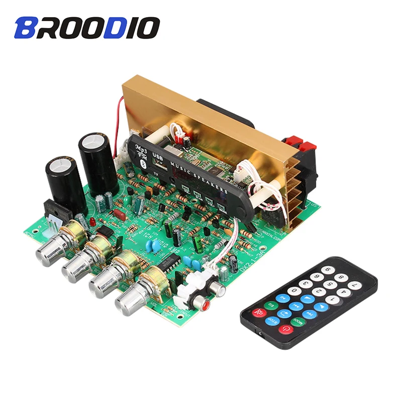 

Bluetooth Subwoofer Amplifier Board 2.1 Channel 3*80W High Power Audio Amplifiers With TF Card U Disk FM AUX For Home Sound DIY