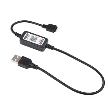 

LED Controller Bluetooth App Smart RGB USB Powered Multicolor Changing DC 5V with Timer for 2835 5050 RGB Strip Light