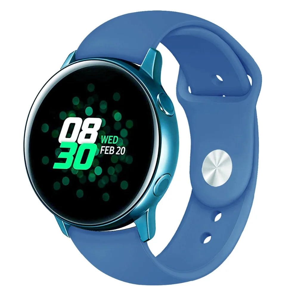 Silikon спортивный ремешок для samsung Getriebe S3 Galaxy Aktive Uhr 42 46 мм группа Getriebe S2 Klasse БЫСТРОРАЗЪЕМНАЯ повязка 20 мм 22