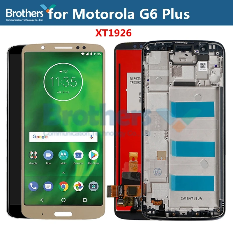 Для Motorola Moto G6 Plus ЖК дисплей сенсорный экран дигитайзер для XT1926 сборка Сенсорная