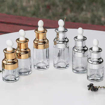 

20ml 30ml 40ml New Style Mini Portable Glass Refillable Dropper Bottle For Traveler & Empty Cosmetic Container WB2144