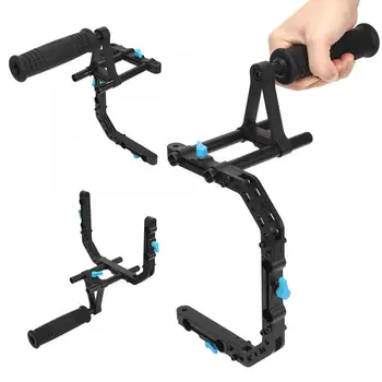 

FOTGA DP3000 M2 Portable 15CM Long Tube C Shape Cage Bracket Handle for 15mm DSLR Rod Follow Focus
