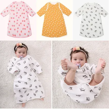 

Spring Summer Thin Muslin Button Baby Children's Sleeping Bag Kid Baby Sleep Sack Diaper Cocoon for Newborn Blanket Sweater