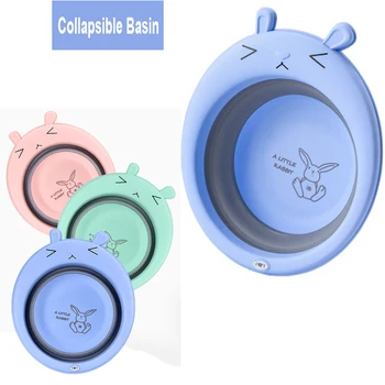 

Rubbit Collapsible Wash Basin for Baby Children, Multipurpose Portable Portable Wash Basin for Home, Kitchen, Outdoor Travelling