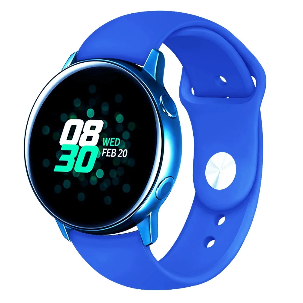 Silikon спортивный ремешок для samsung Getriebe S3 Galaxy Aktive Uhr 42 46 мм группа Getriebe S2 Klasse БЫСТРОРАЗЪЕМНАЯ повязка 20 мм 22
