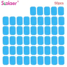 50 шт. Сменные гелевые подушечки для EMS, тренажер для похудения, стимулятор мышц живота, тренажер, сменный Массажный гель, Прямая поставка