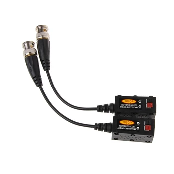 

CCTV Twisted BNC 1Channel Passive TVI CVI AHD Video Balun Transceiver COAX CAT5 Camera UTP Cable Coaxial Adapter