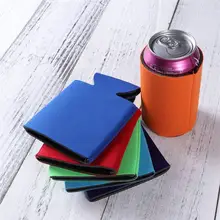 5 шт. без логотипа печать держатели пивная бутылка может втулка для пикника охладитель тепловой сумки может держатель для напитков рукав(случайный цвет