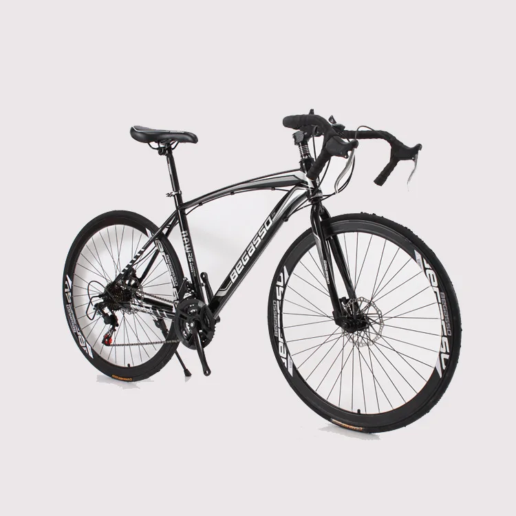 Curved Handle Mountain Bike Adult Road Bike Variable Speed Pedal Bicycle 700C Off-road Racing Bicycle