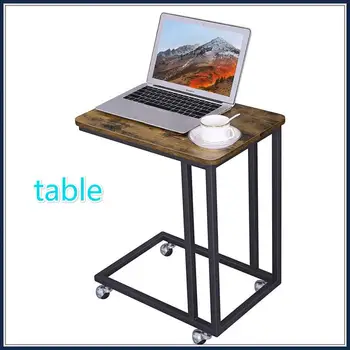 

Retro Mobile Coffee Table Computer Desk Creative Modern Mini Table Lazy Coffee Table Computer Desk Simple Small Table HWC
