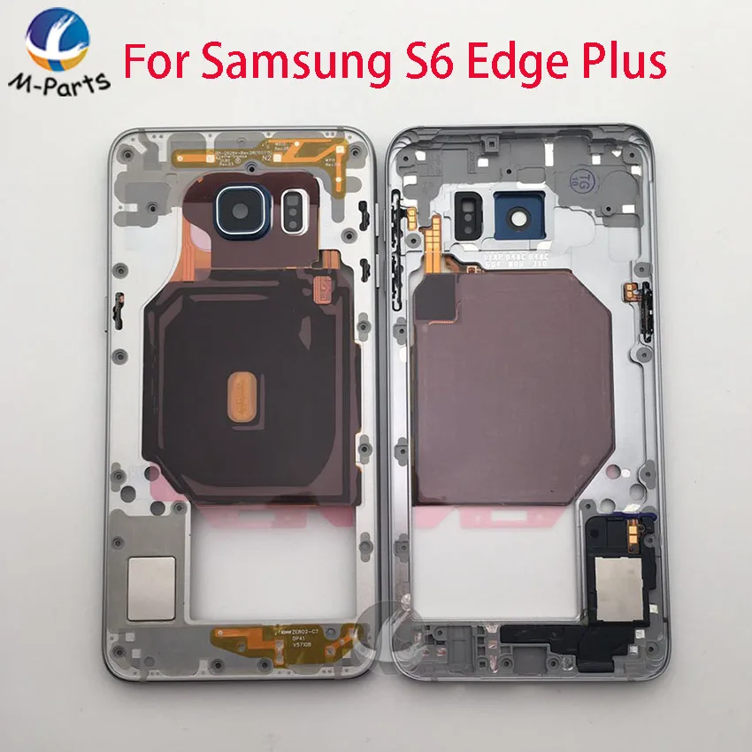 Оригинальная средняя рамка Шасси пластина рамка для samsung Galaxy S6 G920F S6 edge G925F S6 edge plus G928F задний корпус+ NFC+ часть