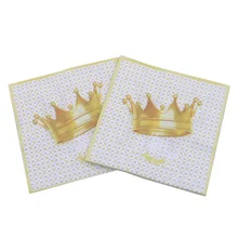 [В настоящее время ] многоцветная экспортная салфетка с принтом Золотой короны, креативная салфетка Kleenex алиэкспресс Лидер продаж