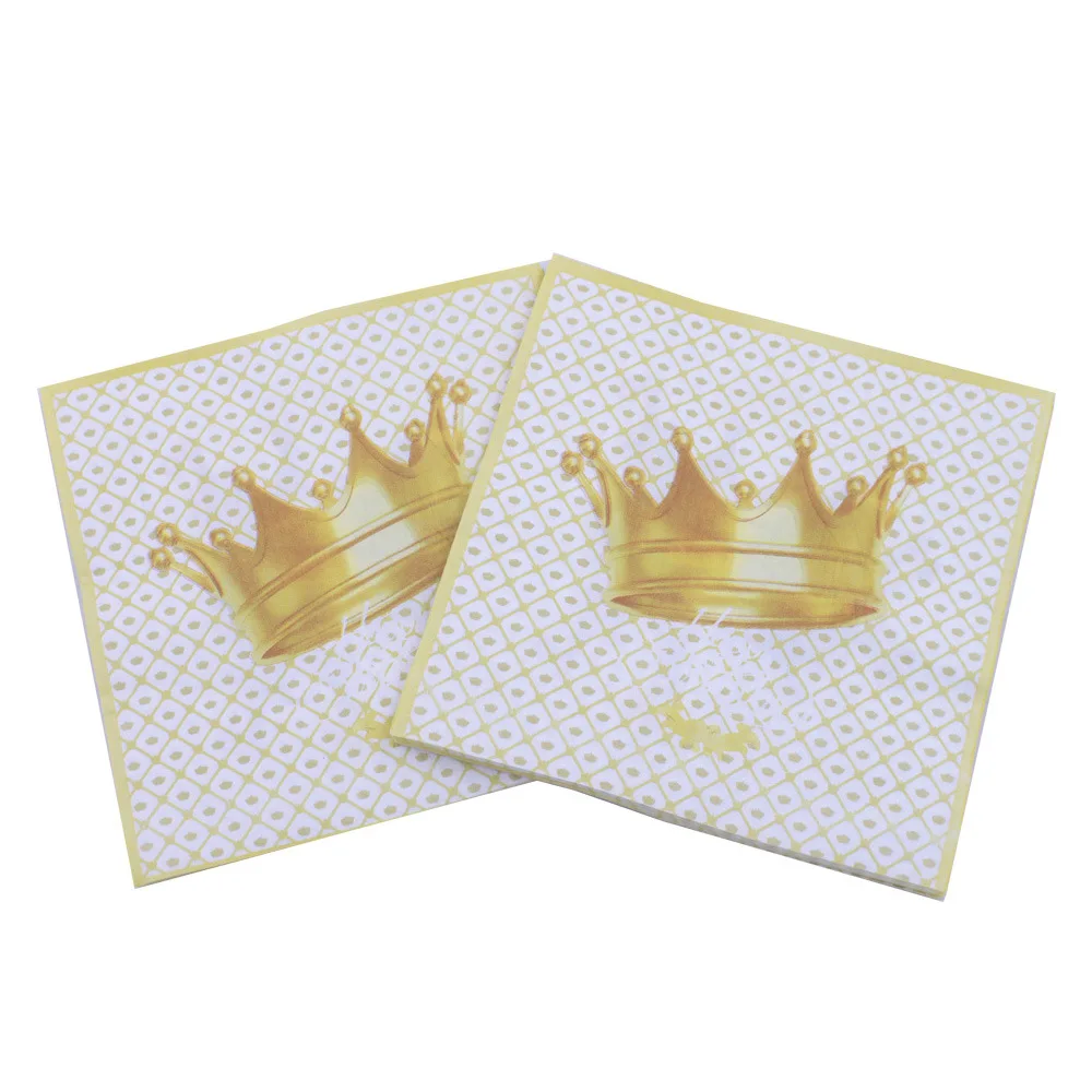 

[Currently Available] Multi-color Exported Printed Napkin Gold CROWN Creative Tissue Kleenex AliExpress Hot Selling
