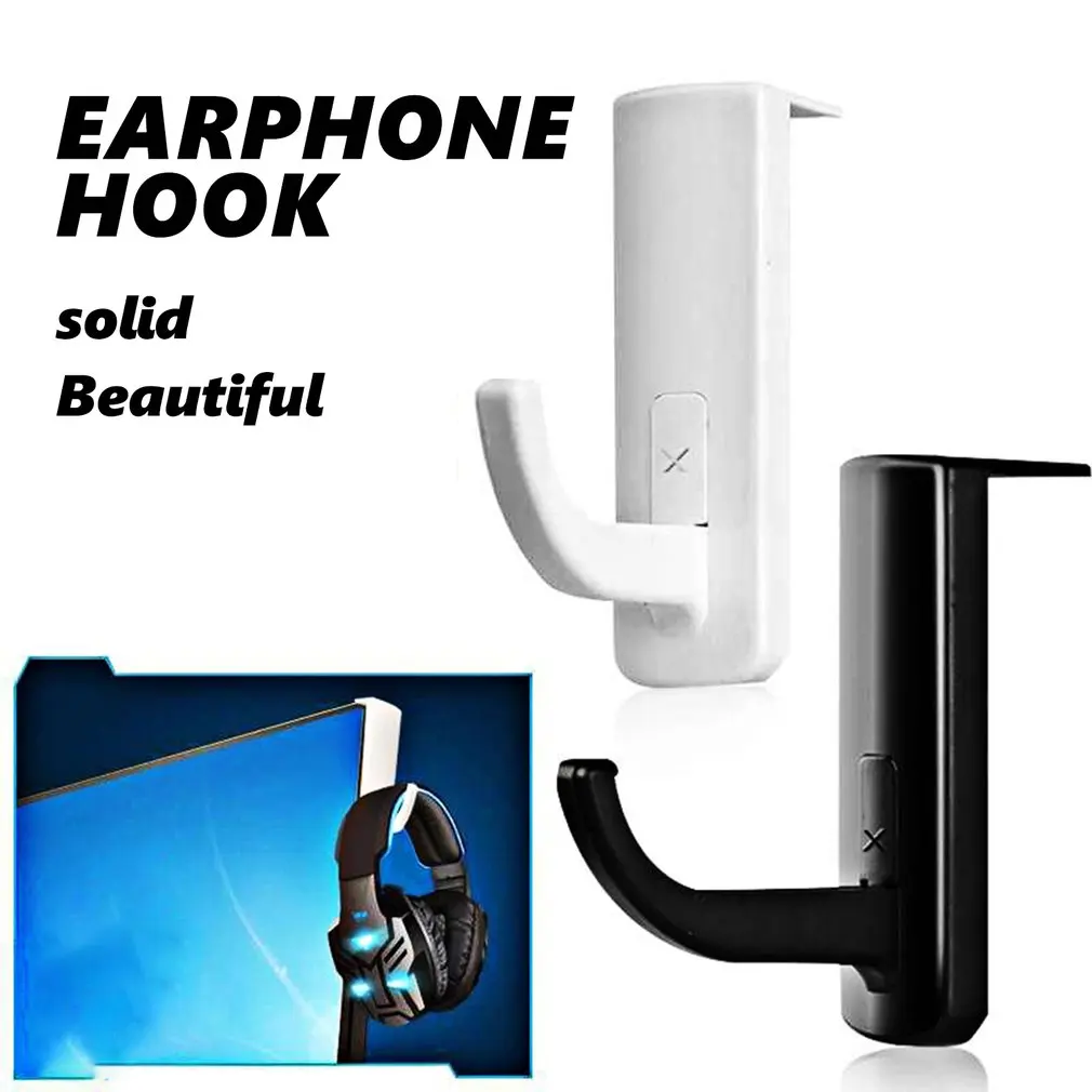 Headphone Holder Hanger Wall PC Monitor Stand Durable Headphone Accessories Headset Hanger PC Monitor Holder Stand