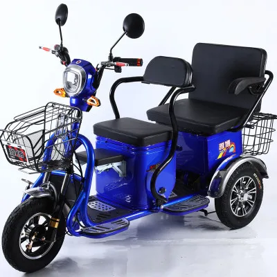 Lithium battery 20A Электрические Мотоциклы Citycoco электрический скутер широкая шина лития два сиденья три круглых колеса пожилых людей с инвалидностью скутер - Цвет: Lithium battery 20A