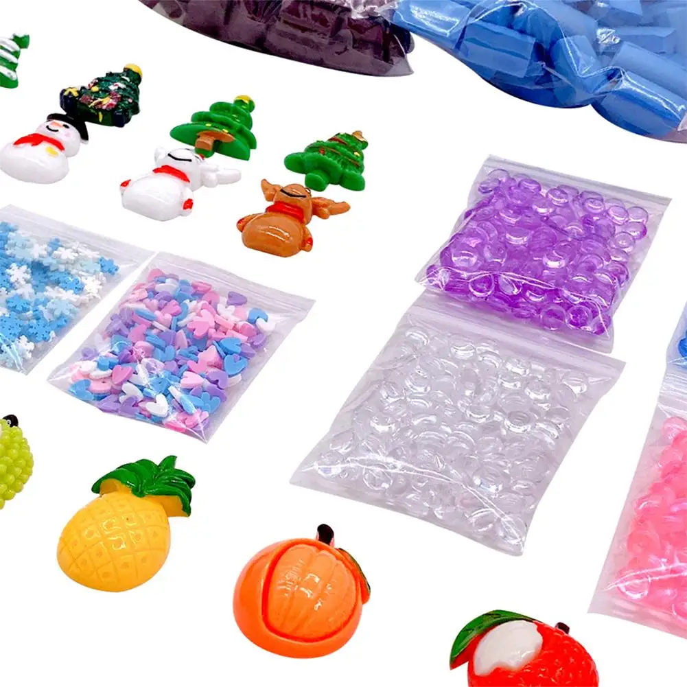 30 шт./компл. Slime пены мягкие шарики Керамика Slime Набор подвесок блеск поставки слаймов комплект Рождественская аксессуар