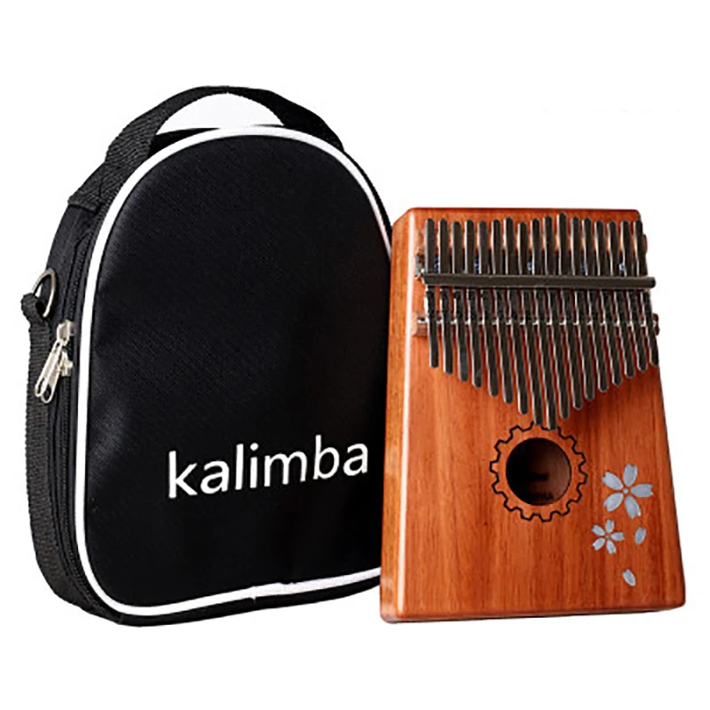Новый 17 тоновый красное дерево полный одиночный Kalimba WINLY с сумкой большой палец