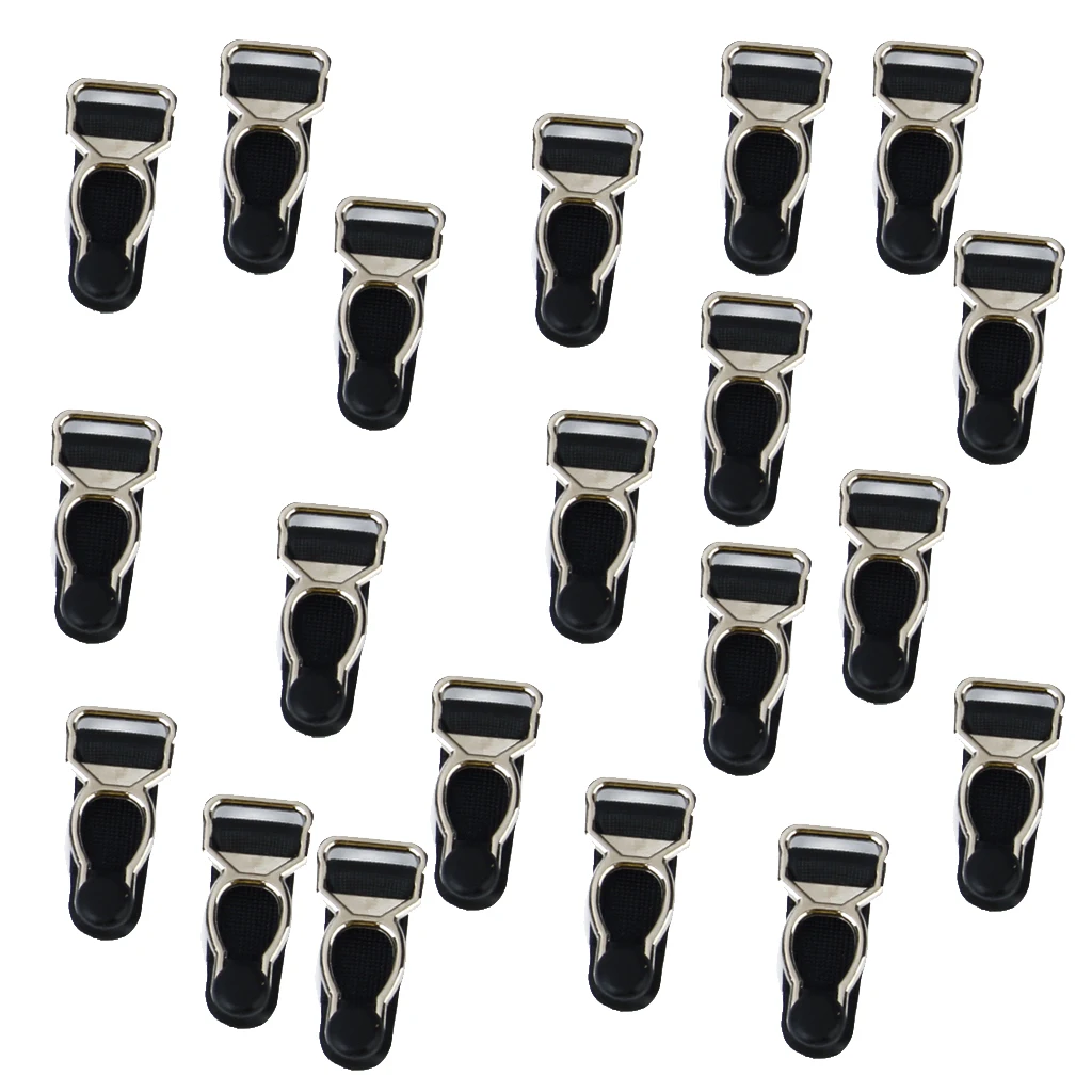 20x Corset Leg Garter Belt Clip Hooks Suspender Ends Hosiery Stocking Grips