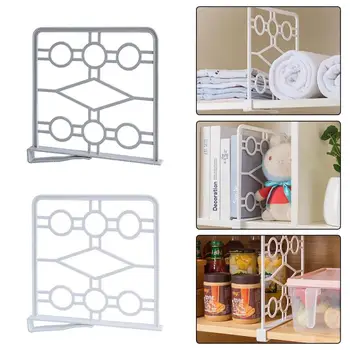 

New Closet Shelf Dividers Wardrobe Partition Shelves Divider Clothes Wire Shelving Storage Organizer Home Decorative Rack