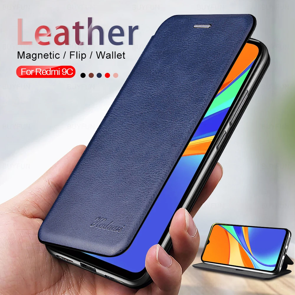 Readmi-funda nfs 9c de cuero de lujo para xiaomi redmi 9c 9 c c9, carcasa para redmi9c, nfc