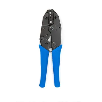 

Professional Coaxial Cable Ratchet Terminal Clamp BNC Audio Line 5 Hole Hexagonal Press Tong Clamp Cutting Crimper Tool