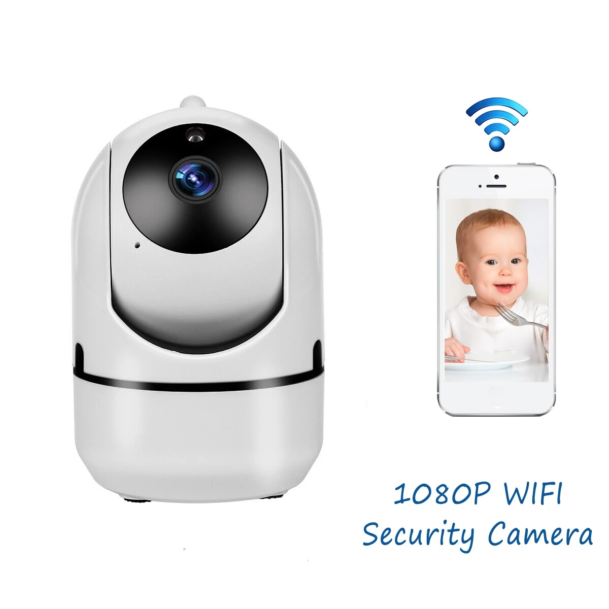 Wouwon Full HD 1080p Indoor Home Mini camera Baby Monitor IP Camera Wifi Camera Security Surveillance CCTV Camera