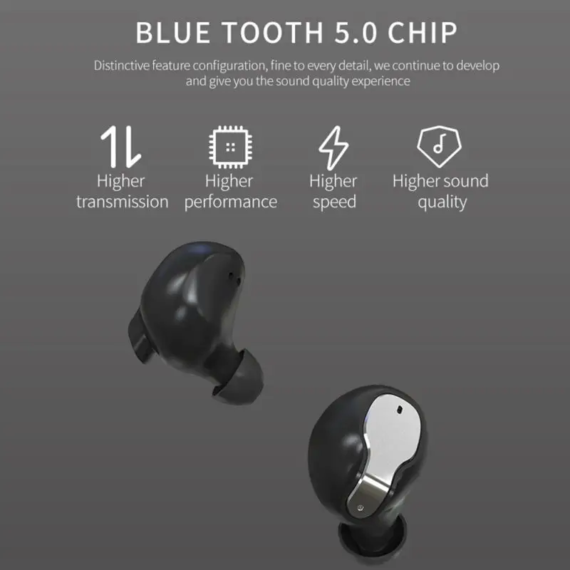 Мини Bluetooth наушники BT5.0 наушники с зарядный чехол Беспроводной чистый звук стерео наушники