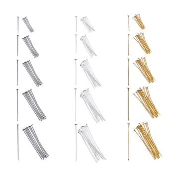 

1740Pcs 6 Sizes Iron Headpins Pendant Connector Findings for Jewelry Making