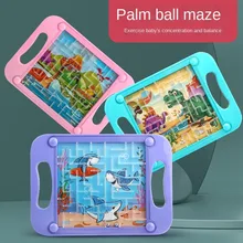 

Cross-border Hot Sale Puzzle Early Education Huarong Road Toy Handheld Game Machine Digital Ball Maze Balance Track Ball