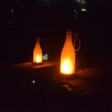 Трансграничной Солнечный 5LED смолы подземные лампы открытый двор похоронены светильник лужайки модель shi tou Дэн стиль сад