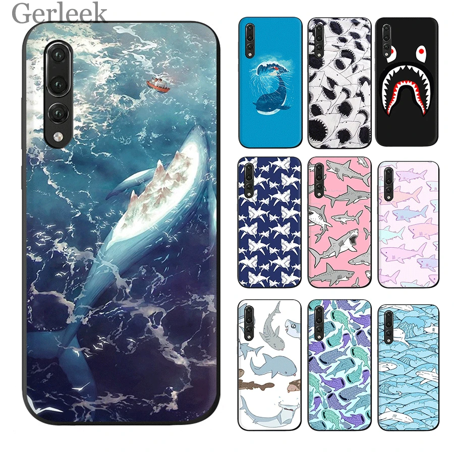 

Phone Case TPU For P Smart Z P30 P20 P10 P9 P8 Lite Pro Plus Cover Ocean Whale Shell