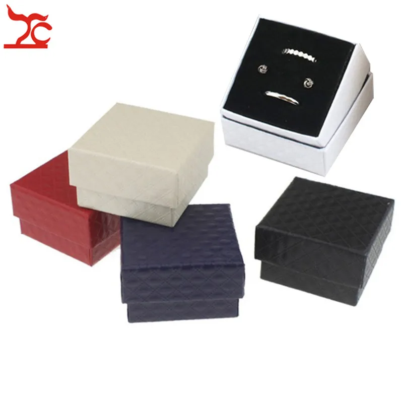Квадратный органайзер для ювелирных изделий коробка бумажная хранения сережек