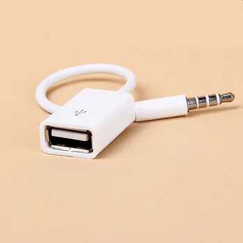

Cable Cord Adapte Car MP3 Player Converter 3.5 Mm Male AUX Audio Jack Plug To USB 2.0 Female Converter Dropshipping