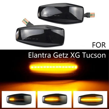 

Car Side Markers, LED Flowing Indicator Dynamic Turn Signal Lamp for Hyundai Elantra Getz XG Tucson